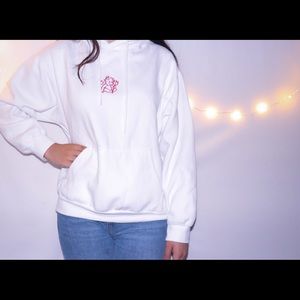 Brandy Melville White Devils Hoodie